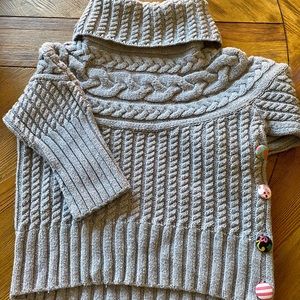 Gray Turtleneck Sweater